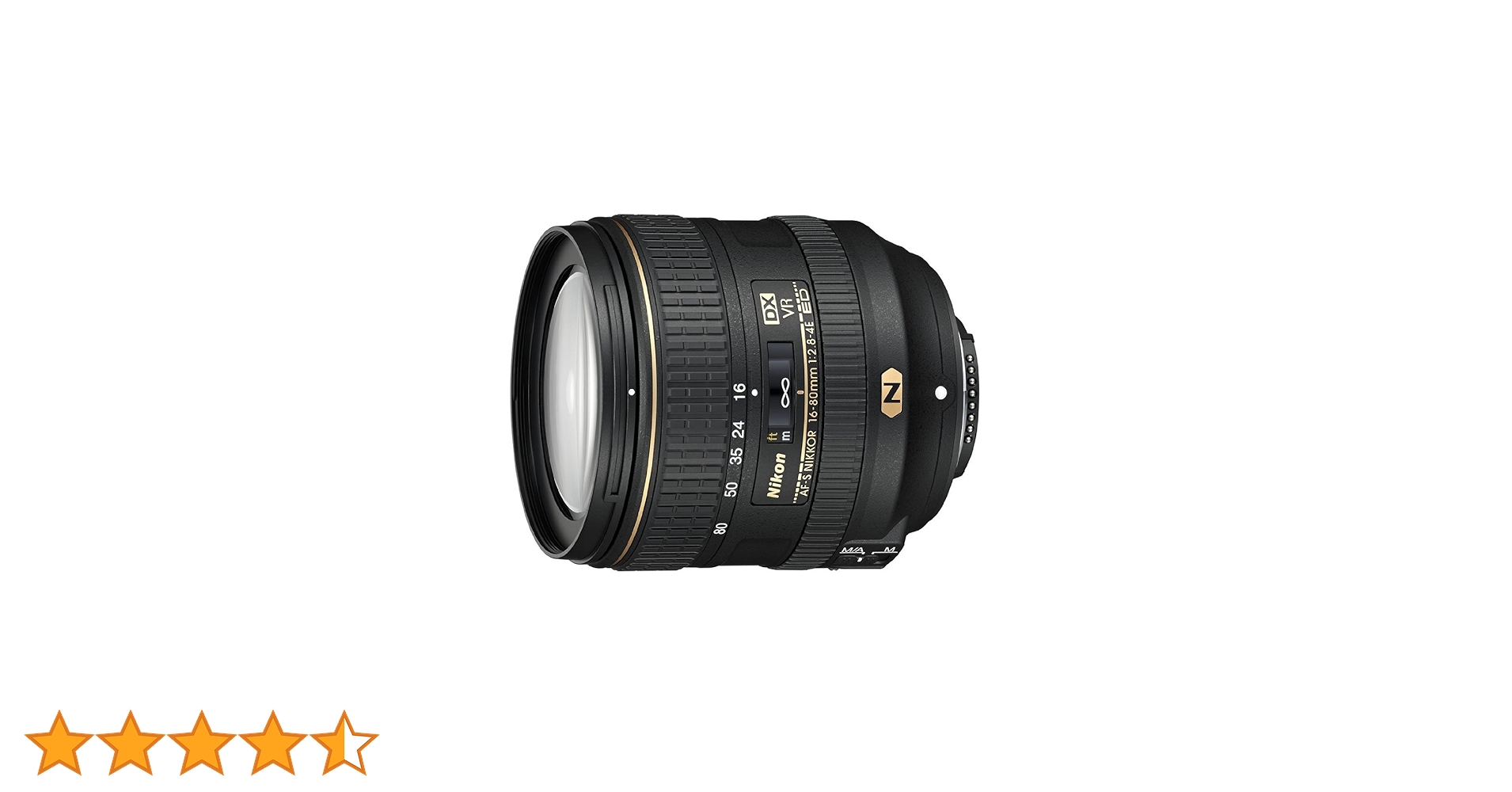 ★美品★ Nikon AF-S NIKKOR DX 16-80mm ED VR Nikon AF-S DX NIKKOR 16-80 mm 1 - Objetivo (SLR, 17/13, 16 - 80 mm